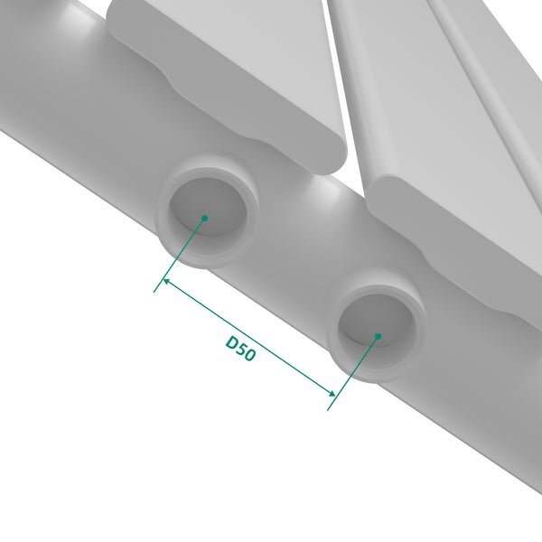 [neu.haus] Designradiator Nore 180x30x5,2 cm wit