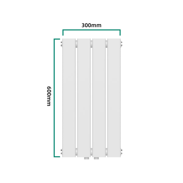 [neu.haus] Designradiator Nore 60x30x5,2 cm wit