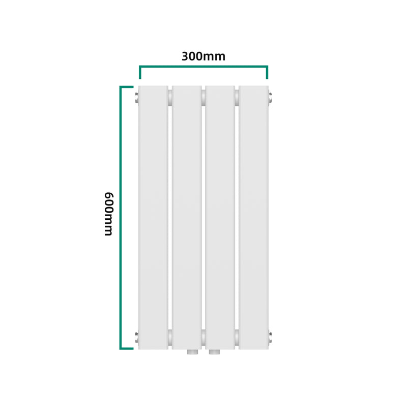 Maatschets [neu.haus] Designradiator Nore 60x30x5,2 cm wit