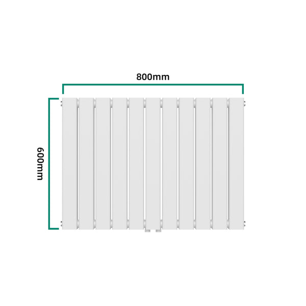 [neu.haus] Designradiator Nore 60x80x6,8 cm wit