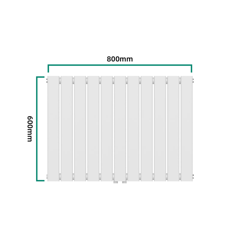 Maatschets [neu.haus] Designradiator Nore 60x80x5,2 cm wit