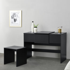Kaptafel Dalvik met krukje en spiegel 72x100x48 cm - verschillende kleuren