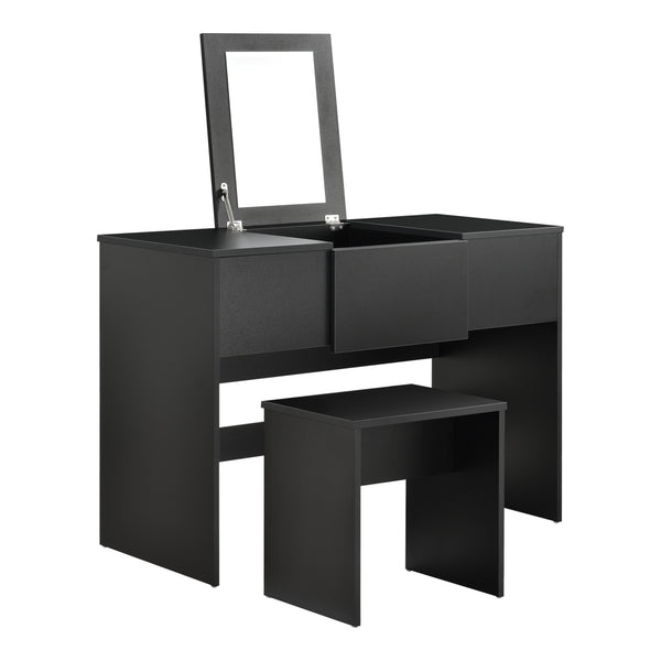 Kaptafel Dalvik met krukje en spiegel 72x100x48 cm - verschillende kleuren