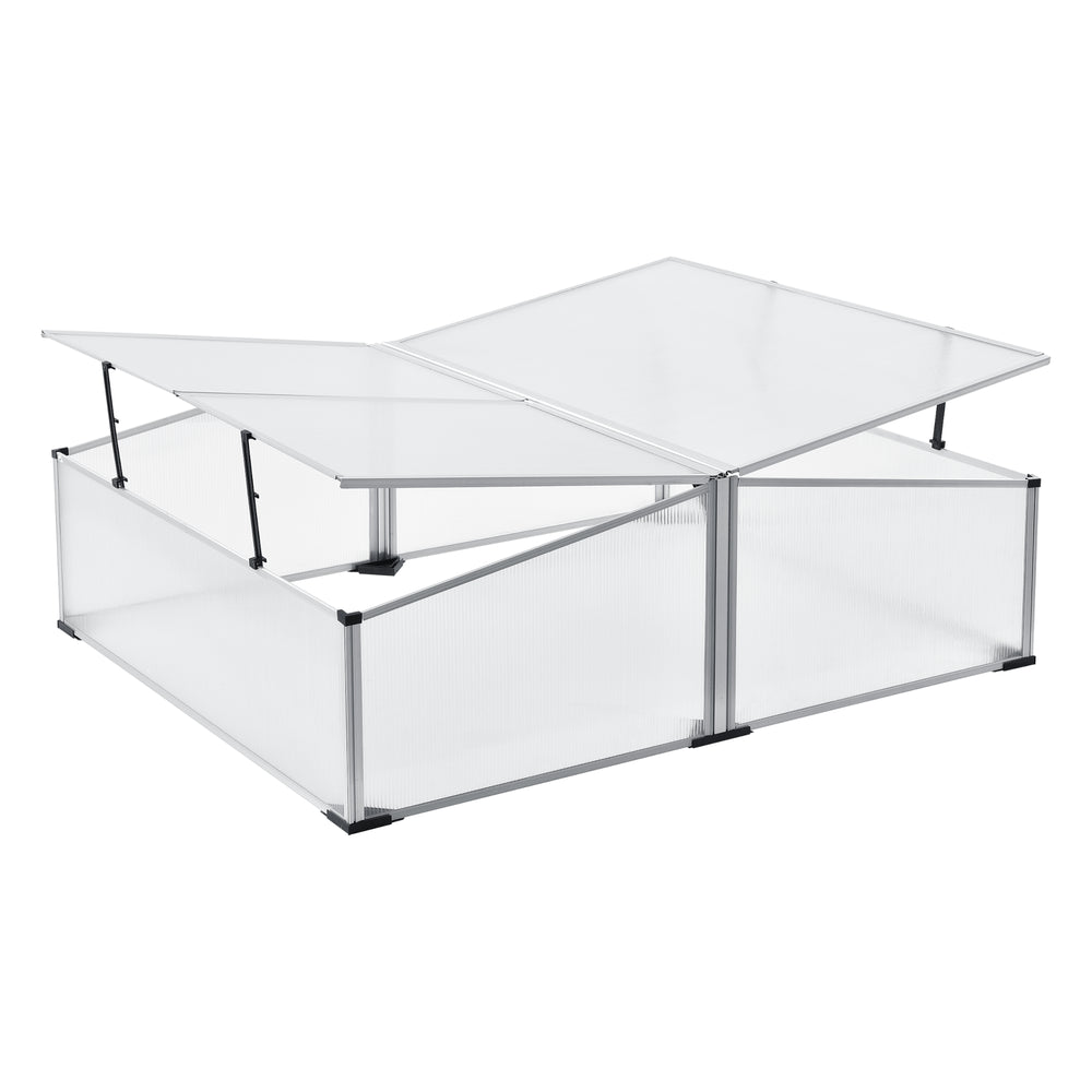 Tuinkas kweekkas mini 100x120x30-40 cm polycarbonaat
