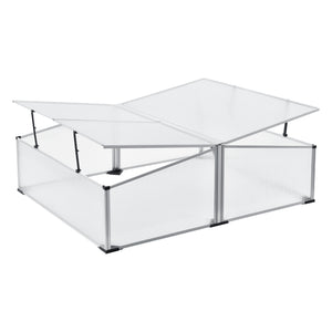 Tuinkas kweekkas mini 100x120x30-40 cm polycarbonaat