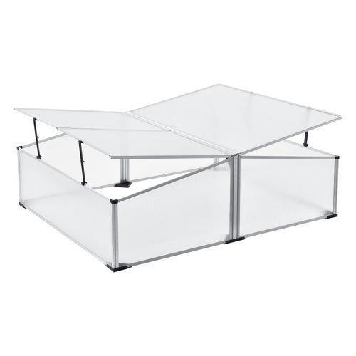 Tuinkas kweekkas mini 100x120x30-40 cm polycarbonaat