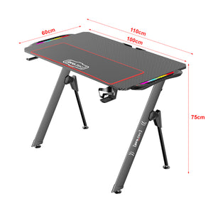 Game bureau Stockton met LED-verlichting meerkleurig - 2 varianten