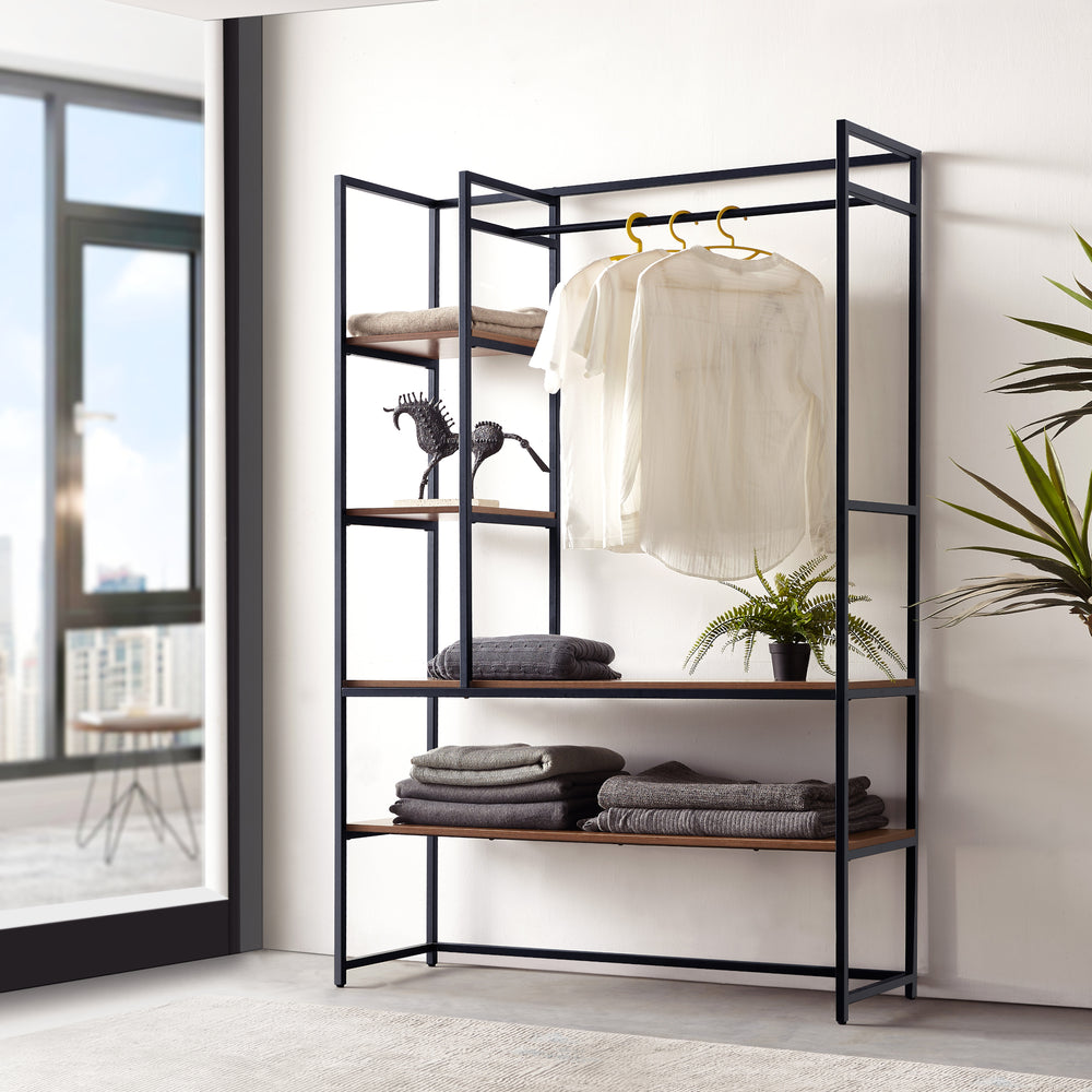 Kledingrek Horgau 180x120x40 cm [en.casa]