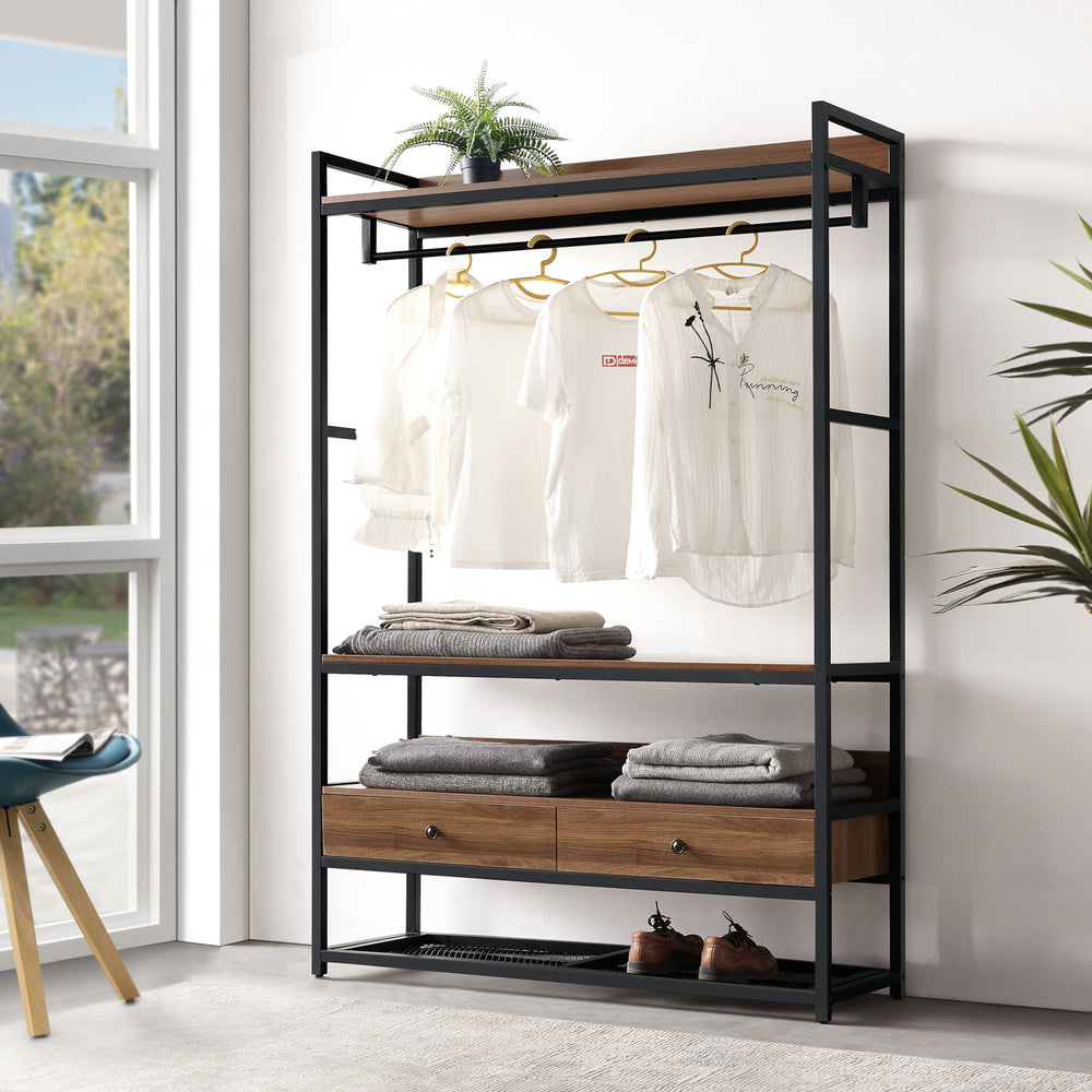 Kledingrek Isen 180x120x40 cm [en.casa]