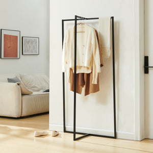Kapstok Norjad 160x80x41 cm Metaal Zwart [en.casa]