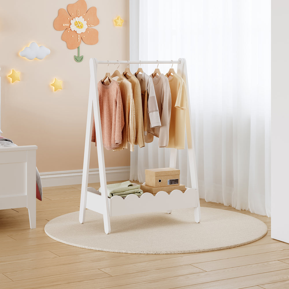 Kledingrek voor kinderen Vestnes 99x66x38 cm [en.casa]