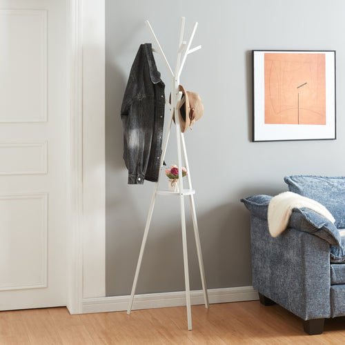 Kledingrek Edet kapstok met plank 179x48x48 cm [en.casa]