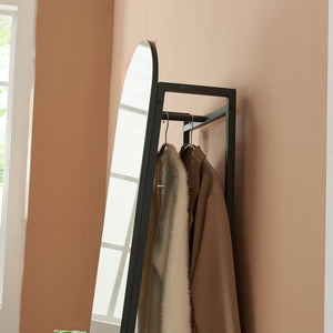 Garderobespiegel Frenraby met kledingrek 165x40x35 cm [en.casa]