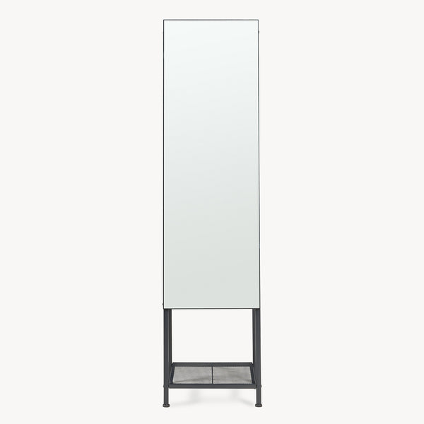 Garderobespiegel Klilbojle met kledingrek 160x40x35 cm [en.casa]