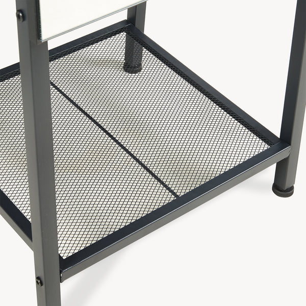 Garderobespiegel Klilbojle met kledingrek 160x40x35 cm [en.casa]