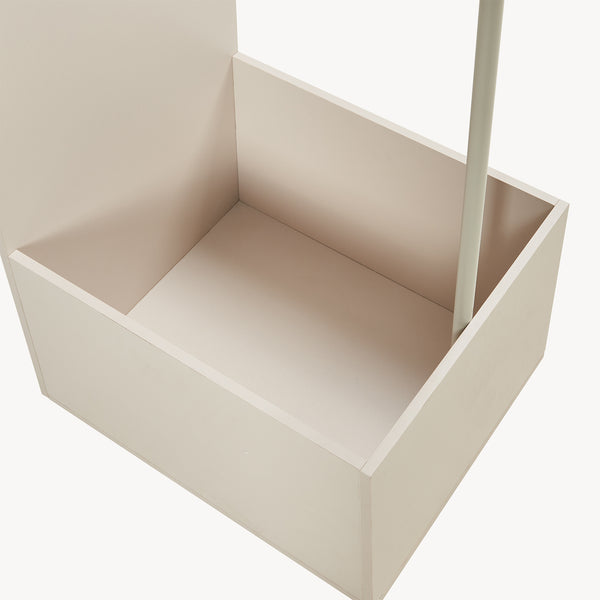 Staande garderobespiegel Kuonta met kledingrek 165x40x51 cm [en.casa]