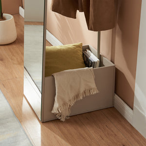 Garderobespiegel Saden met kledingrek 165x40x51 cm [en.casa]