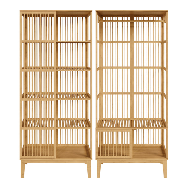 [en.casa] Halmeubelset Vemb en Trundholm bamboe - 3 varianten