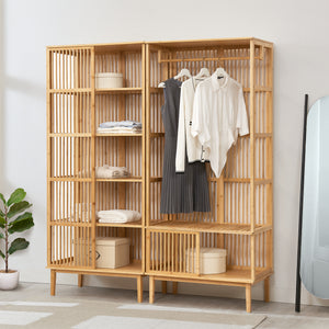 [en.casa] Halmeubelset Vemb en Trundholm bamboe - 3 varianten