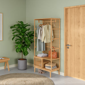 [en.casa] Halmeubel Vemb 185x80x45 cm bamboe