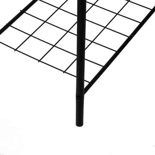 [en.casa] Kledingrek Hvorslev met plank zwart - 2 varianten