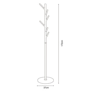 Staande kapstok Nacka kledingrek 172 cm [en.casa]