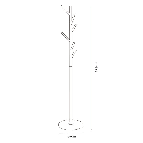 Staande kapstok Nacka kledingrek 172 cm [en.casa]