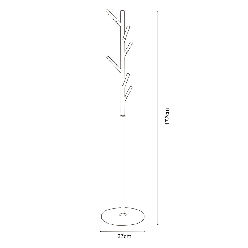 Maatschets Staande kapstok Nacka kledingrek 172 cm [en.casa]