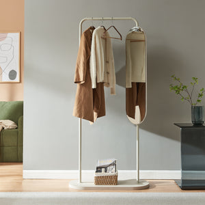 Kledingrek Vamn met draaibare spiegel 167x80x35 cm [en.casa]