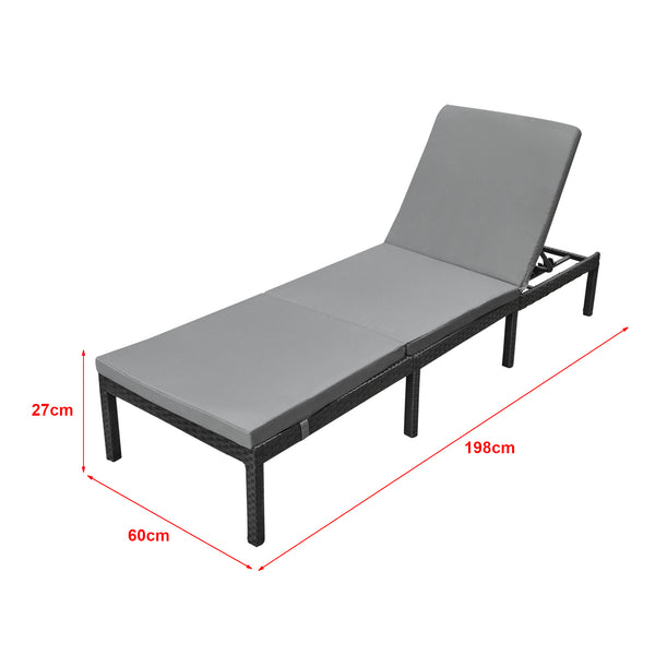 Ligbed Cartes 198x60x27 cm - 3 varianten