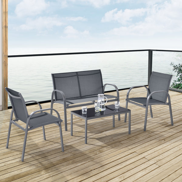 Tuinset 4-delig Gagra loungeset - 2 varianten