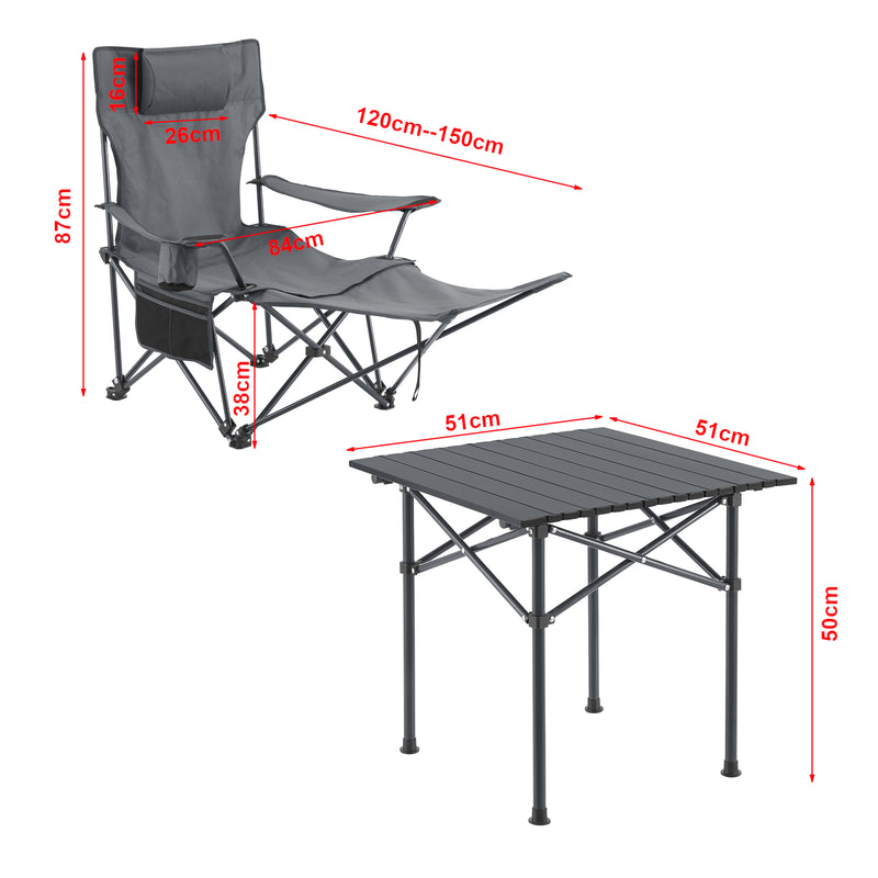 Maatschets Tuinset Bellante 3-delig campingset opvouwbaar casa.pro