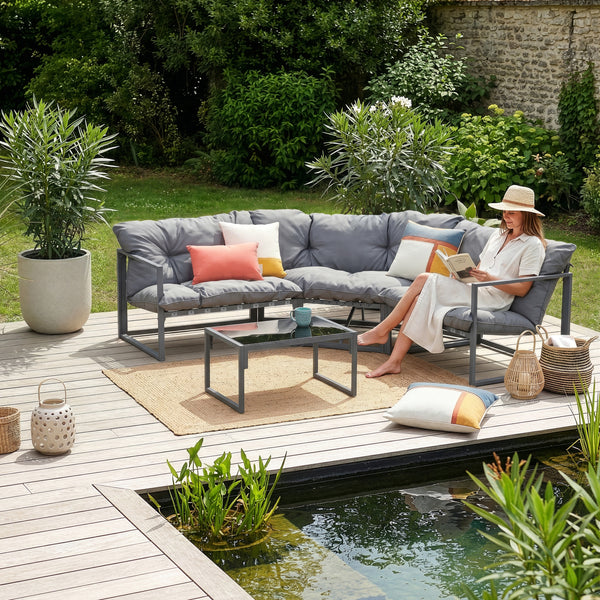 Loungeset Karg tuinset met kussens casa.pro