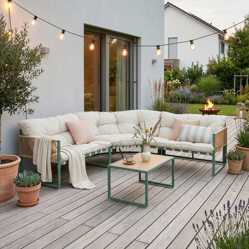 Loungeset Karg tuinset met kussens casa.pro