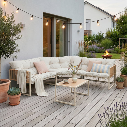 Loungeset Karg tuinset met kussens casa.pro