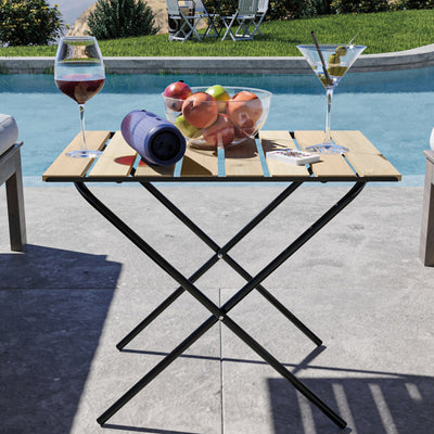 Houten tuintafel