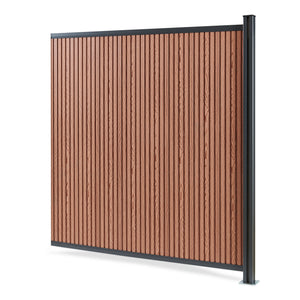 NEU.HOLZ WPC schutting Grassano - uitbreidingsset
