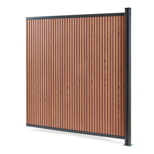 NEU.HOLZ WPC schutting Grassano - uitbreidingsset