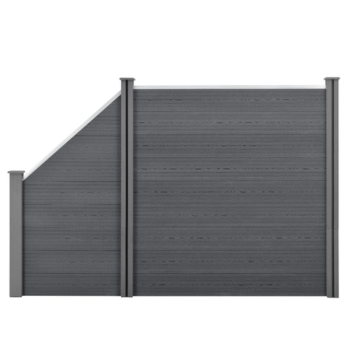 WPC tuinhek met schuin element [neu.holz] - premiumXL