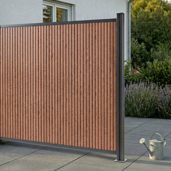NEU.HOLZ WPC schutting Grassano - uitbreidingsset