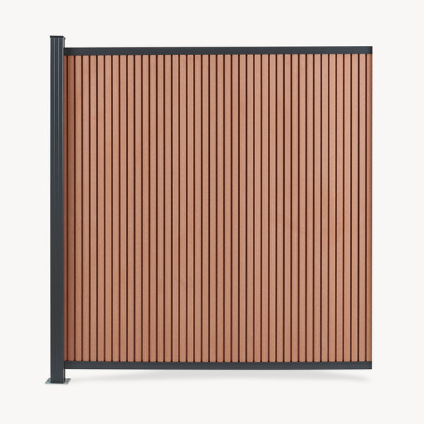 NEU.HOLZ WPC schutting Grassano - uitbreidingsset