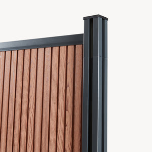 NEU.HOLZ WPC schutting Grassano - uitbreidingsset