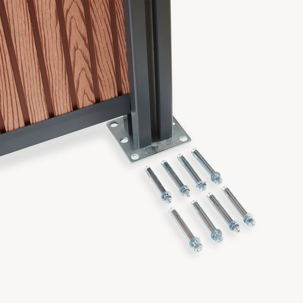 NEU.HOLZ WPC schutting Grassano - uitbreidingsset