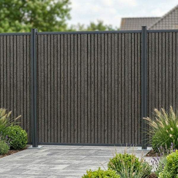 NEU.HOLZ WPC schutting Grassano - uitbreidingsset