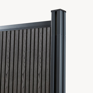NEU.HOLZ WPC schutting Grassano - uitbreidingsset