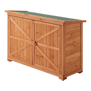 Apparaatkast Kerteminde Haardhoutopslag Brandhoutrek 88 x 128 x 50 cm [en.casa] - premiumXL