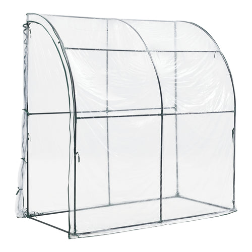 [en.casa] Tuinkas Juta kweekkas 100x200x215 cm transparant