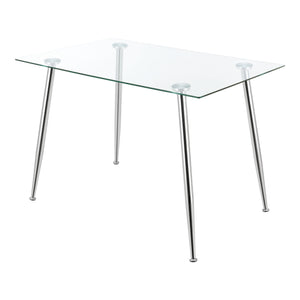 [en.casa] Glazen tafel Hyrynsalmi 75x110x70 cm - 2 varianten