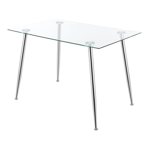 [en.casa] Glazen tafel Hyrynsalmi 75x110x70 cm - 2 varianten
