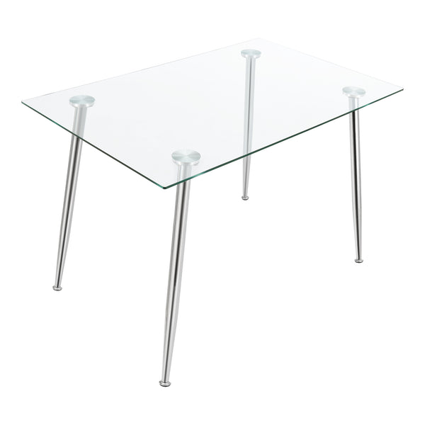 [en.casa] Glazen tafel Hyrynsalmi 75x110x70 cm - 2 varianten